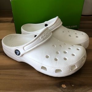 Girls Youth White Crocs